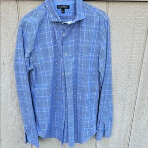 Brooks Brothers Blue Checkered Men's Shirt